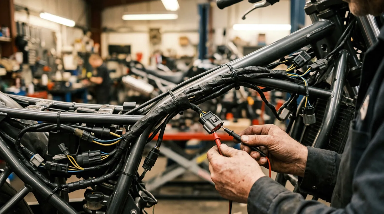 Le faisceau électrique d'une moto : rôle, pannes, diagnostic et réparation